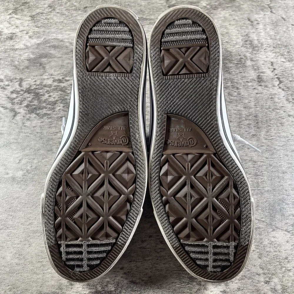 Converse Black and White Striped Sneakers - Picture 7 of 9